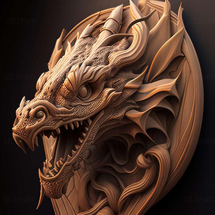 3D model dragon (STL)